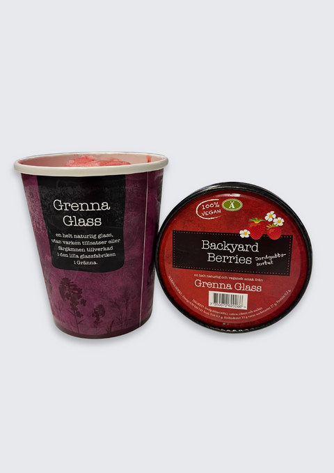 Backyard berries jordgubbssorbet 500ml