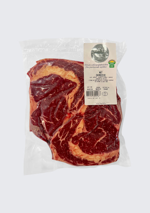 Entrecote gräsbetad & klimatcertifierad 400g